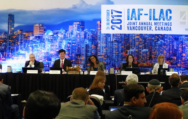 CNAS秘书长肖建华率团出席IAF/ILAC2017年联合年会