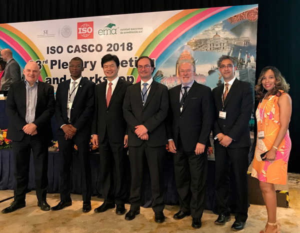 IAF主席肖建华在ISO/CASCO年会上表示IAF、ILAC、ISO加强战略合作，共同推动相关标准、认可和合格评定应用